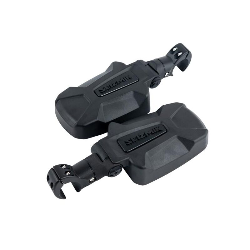Seizmik Pursuit Side-View Mirror Pair — Adjustable 1.75–2-inch Round-Tube Clamps