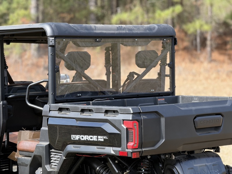 Seizmik Polycarbonate Rear Windshield — 2025–2026 CFMOTO UFORCE U10 PRO / XL PRO